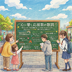 「歌詞」から伝える・見つかる応援歌!